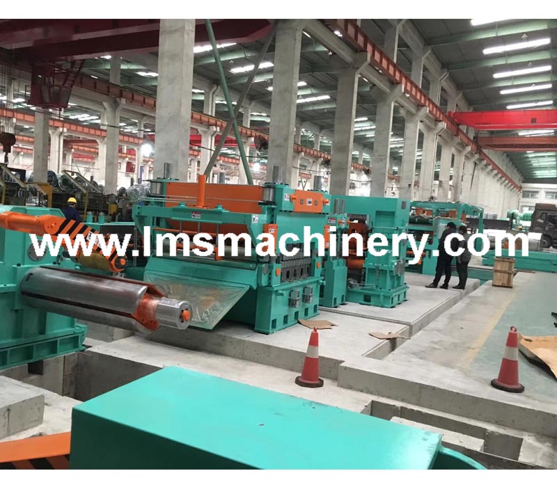 Rotary shear cut to length line