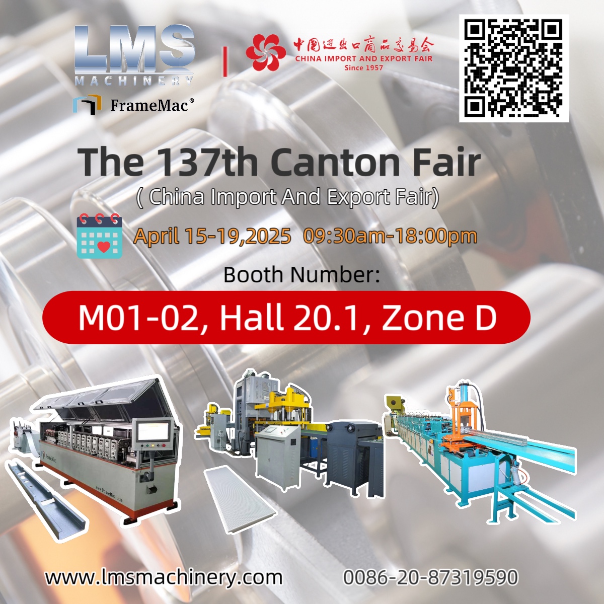 Thank You For Your Warm Visiting LMS & FrameMac On 137th Canton Fair