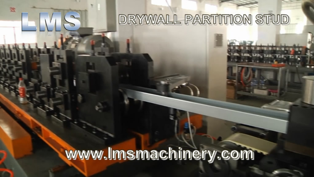 LMS DRYWALL PARTITION STUD HIGH SPEED ROLL FORMING - WIDTH ADJUSTABLE
