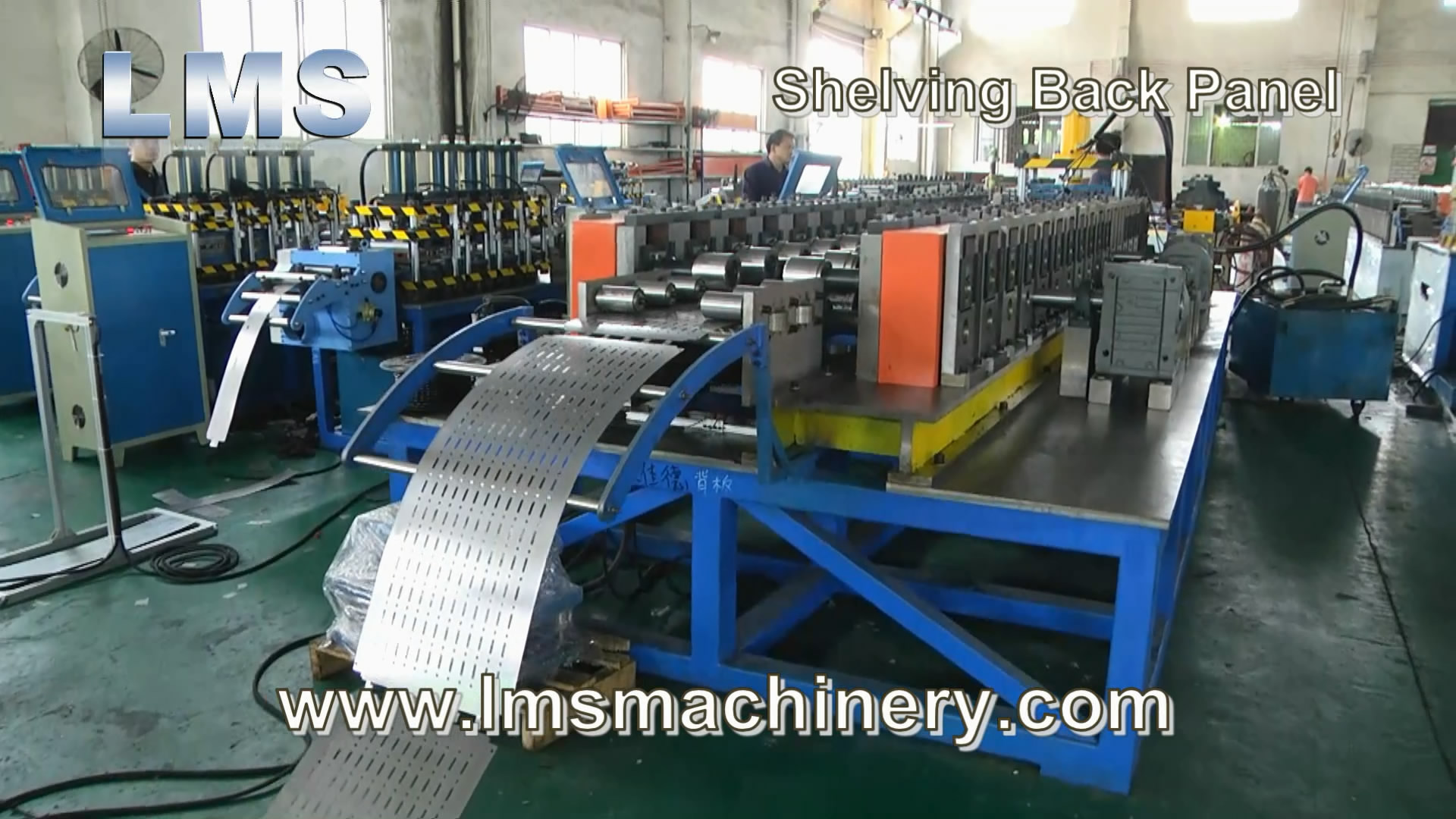 LMS Shelving Back Panel Roll Forming Production Line