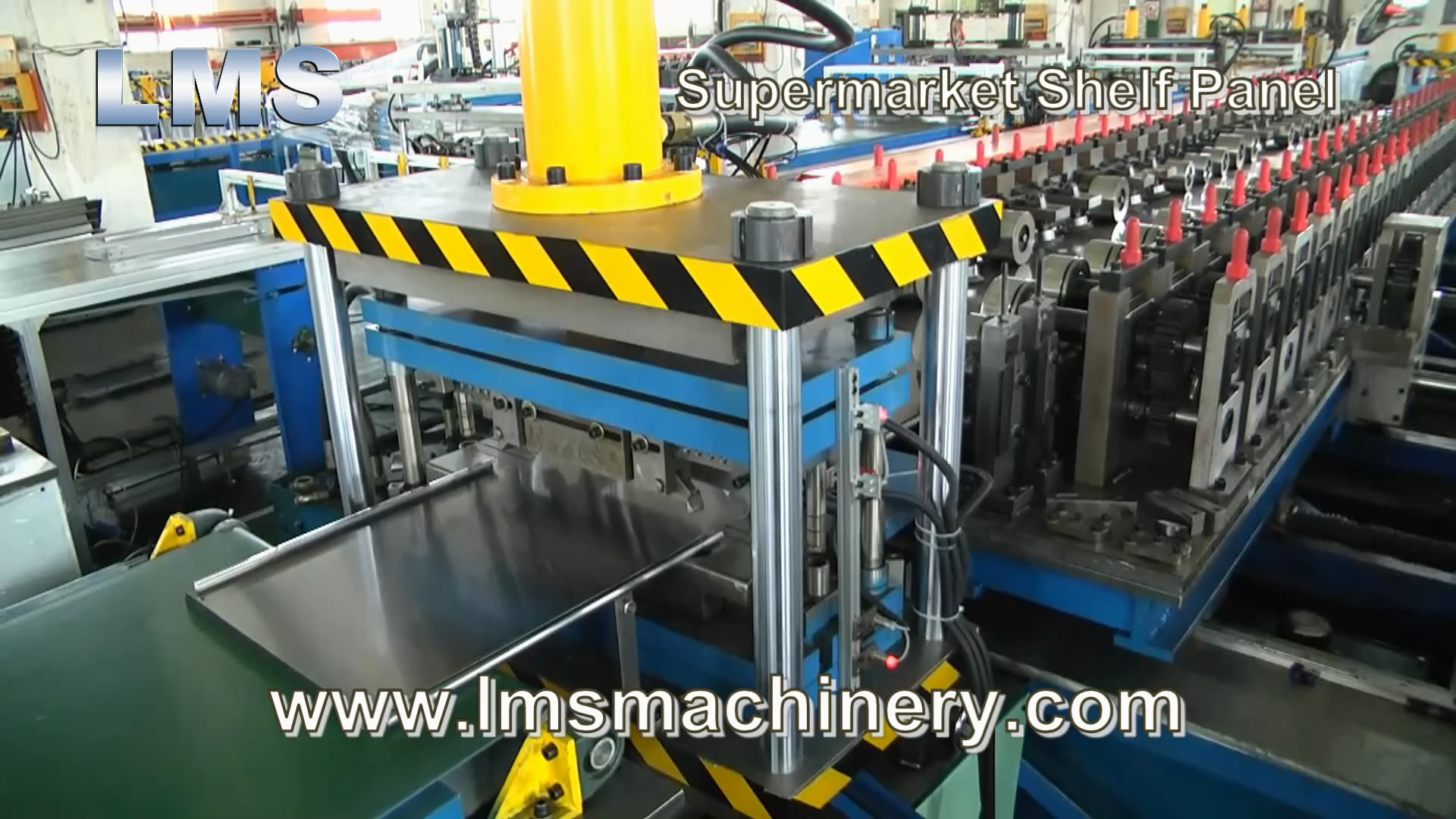 LMS Supermarket Shelf Panel Roll Forming Production Line