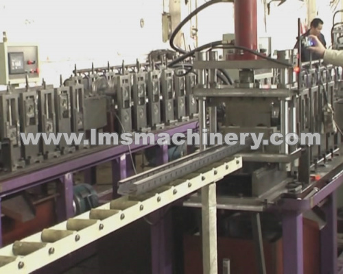 Rack Upright Roll Forming with On-Line Hole Punching