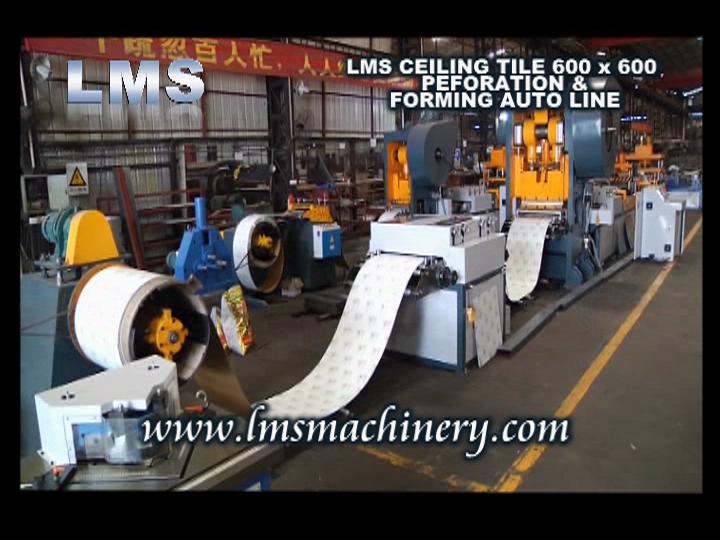 LMS CEILING TILE 600X600 PERFORATION &FORMING AUTO LINE
